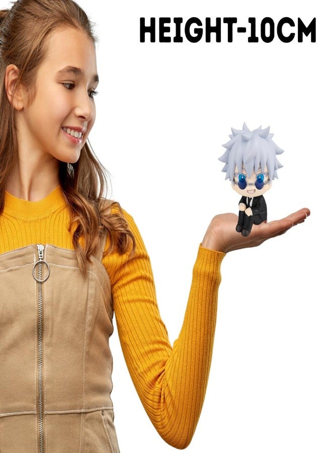 FUNFOB Jujutsu Kaisen Gojo Action Figure Height -10cm Collectible Anime Figures PVC Multicolour | Gojo Glare - Wide Smile - Image 5